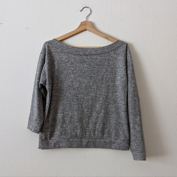 Lulus Cozy Days Asymmetrical Off Shoulder Sweater - Picture 6 of 8